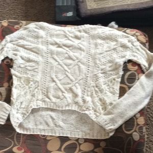 Hollister small detailed sweater hi low